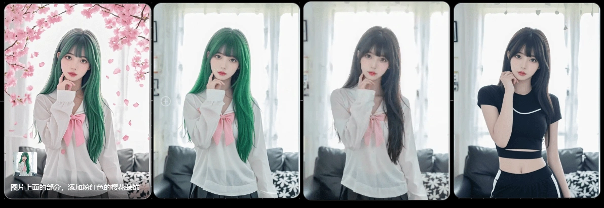 AI图生图 照片转插画 示例