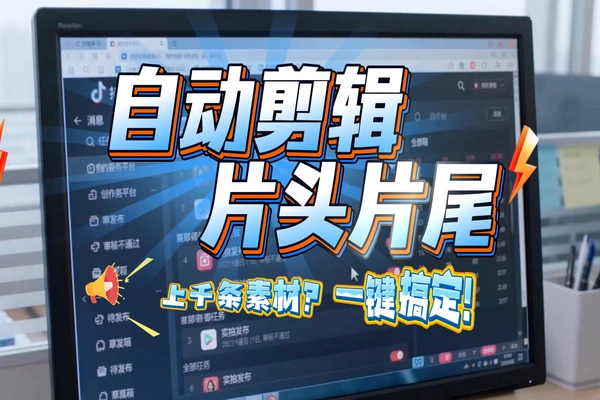 批量添加片头片尾神器:一键自动处理上千条视频,速度快到爆炸-软件资源分享站