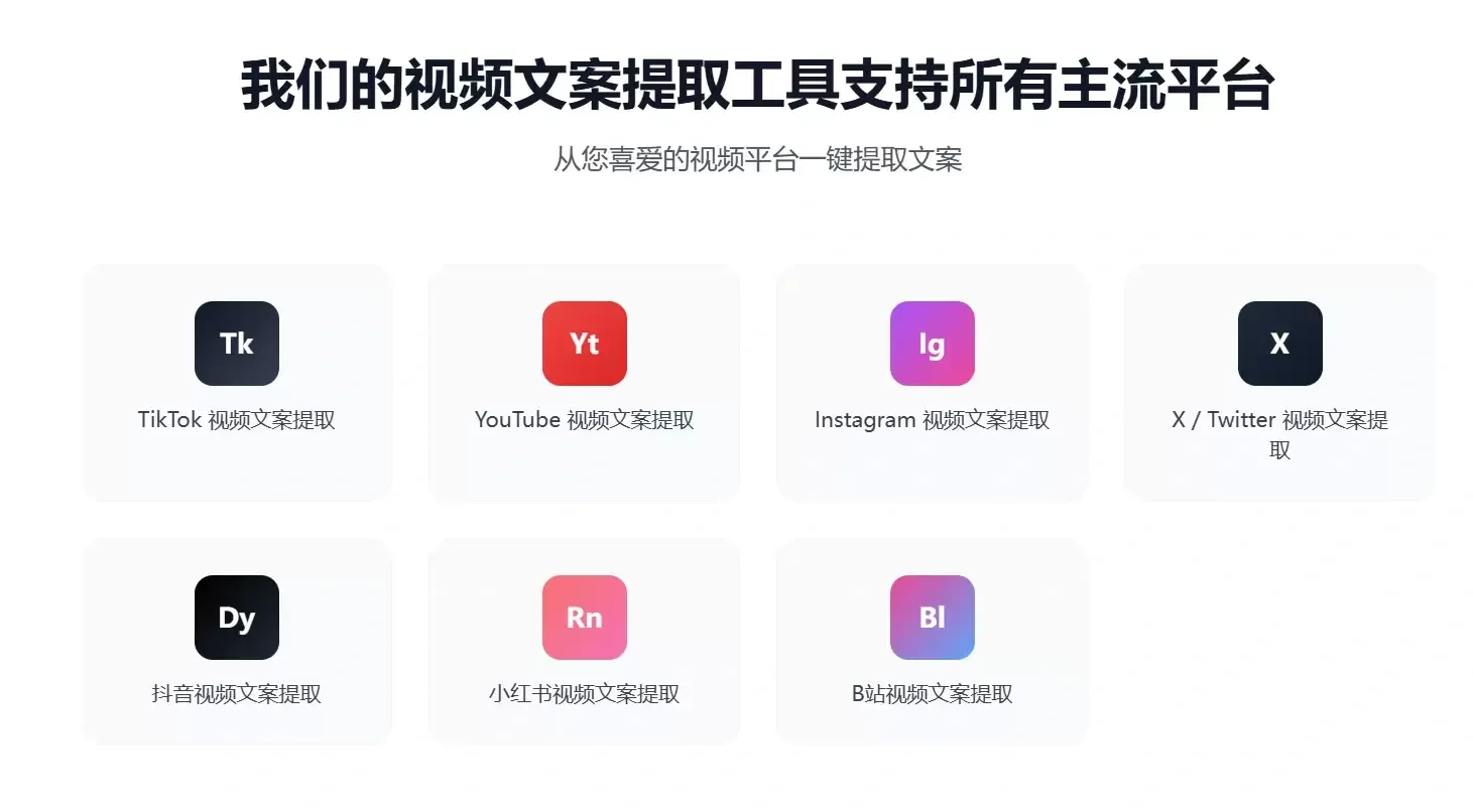 文案提取工具使用流程